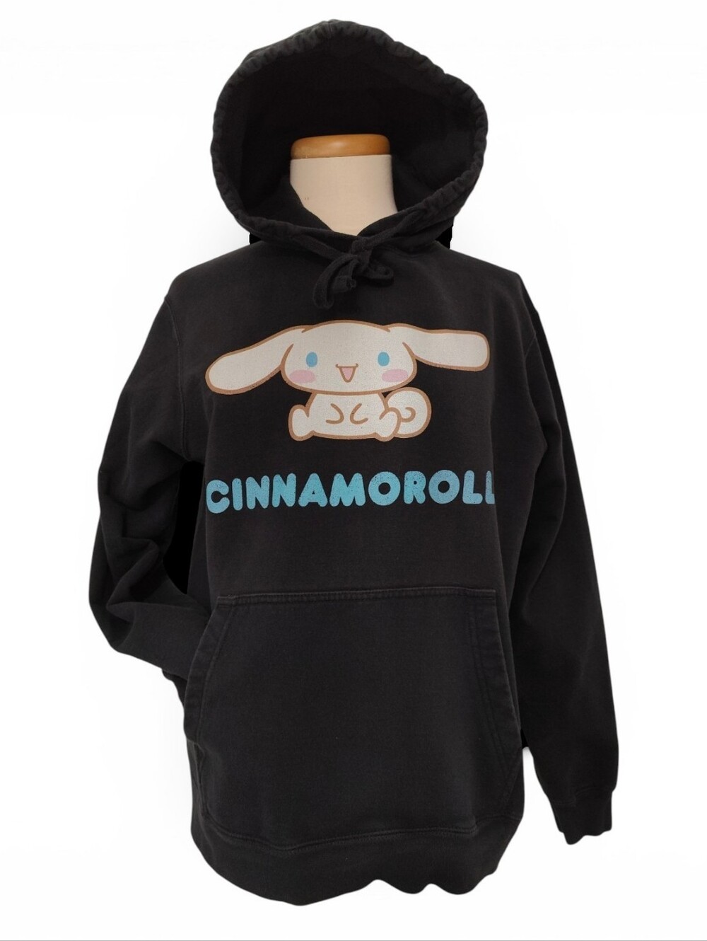 Cinnamoroll Hoodie M Black Sweatshirt Hello Kitty Sanrio Anime Women's